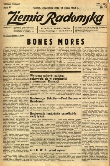 Ziemia Radomska, 1933, R. 6, nr 157