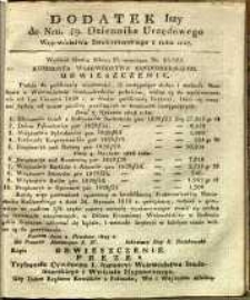 Dziennik Urzędowy Województwa Sandomierskiego, 1827, nr 49, dod. I