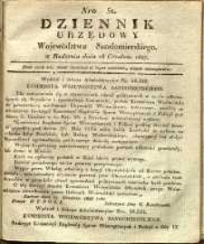 Dziennik Urzędowy Województwa Sandomierskiego, 1827, nr 51
