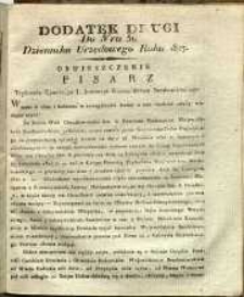 Dziennik Urzędowy Województwa Sandomierskiego, 1827, nr 51, dod. II