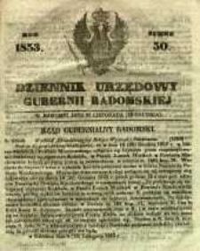 Dziennik Urzędowy Gubernii Radomskiej, 1853, nr 50