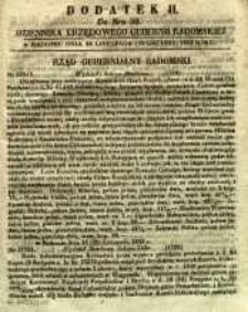 Dziennik Urzędowy Gubernii Radomskiej, 1853, nr 50, dod. II