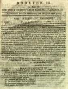 Dziennik Urzędowy Gubernii Radomskiej, 1853, nr 50, dod. III