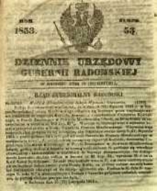 Dziennik Urzędowy Gubernii Radomskiej, 1853, nr 53