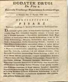 Dziennik Urzędowy Województwa Sandomierskiego, 1828, nr 2, dod. II