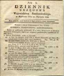 Dziennik Urzędowy Województwa Sandomierskiego, 1828, nr 3