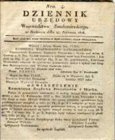 Dziennik Urzędowy Województwa Sandomierskiego, 1828, nr 4