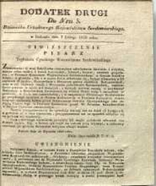 Dziennik Urzędowy Województwa Sandomierskiego, 1828, nr 5, dod. II