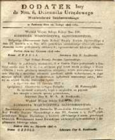 Dziennik Urzędowy Województwa Sandomierskiego, 1828, nr 6, dod. I