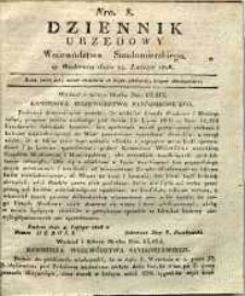 Dziennik Urzędowy Województwa Sandomierskiego, 1828, nr 8