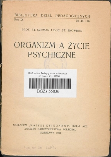 Organizm a życie psychiczne