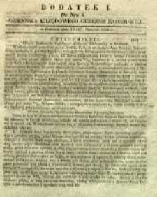 Dziennik Urzędowy Gubernii Radomskiej, 1855, nr 4, dod. I