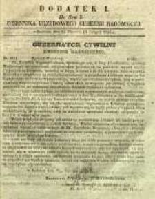 Dziennik Urzędowy Gubernii Radomskiej, 1855, nr 5, dod. I