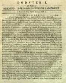 Dziennik Urzędowy Gubernii Radomskiej, 1855, nr 7, dod. I