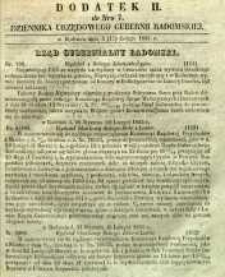 Dziennik Urzędowy Gubernii Radomskiej, 1855, nr 7, dod. II