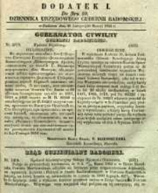 Dziennik Urzędowy Gubernii Radomskiej, 1855, nr 10, dod. I