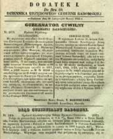 Dziennik Urzędowy Gubernii Radomskiej, 1855, nr 10, dod. I