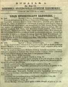 Dziennik Urzędowy Gubernii Radomskiej, 1855, nr 11, dod. I