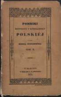 Pomniki historyi i literatury polskiej. T. 2
