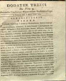 Dziennik Urzędowy Województwa Sandomierskiego, 1828, nr 9, dod. III