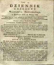 Dziennik Urzędowy Województwa Sandomierskiego, 1828, nr 11