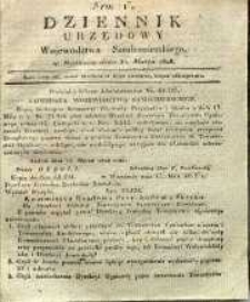 Dziennik Urzędowy Województwa Sandomierskiego, 1828, nr 13