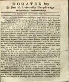Dziennik Urzędowy Województwa Sandomierskiego, 1828, nr 16, dod. I