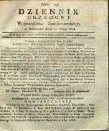 Dziennik Urzędowy Województwa Sandomierskiego, 1828, nr 19
