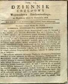 Dziennik Urzędowy Województwa Sandomierskiego, 1828, nr 14