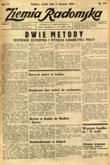 Ziemia Radomska, 1933, R. 6, nr 174
