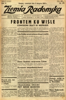 Ziemia Radomska, 1933, R. 6, nr 175