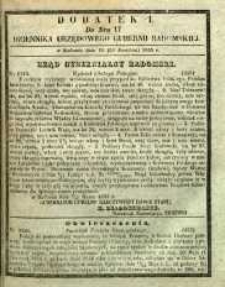 Dziennik Urzędowy Gubernii Radomskiej, 1855, nr 17, dod. I