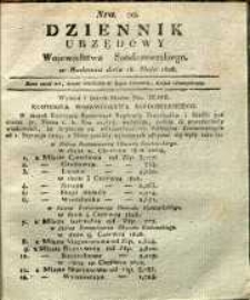 Dziennik Urzędowy Województwa Sandomierskiego, 1828, nr 20