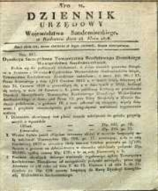 Dziennik Urzędowy Województwa Sandomierskiego, 1828, nr 21