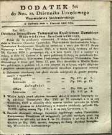 Dziennik Urzędowy Województwa Sandomierskiego, 1828, nr 22, dod. III