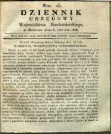 Dziennik Urzędowy Województwa Sandomierskiego, 1828, nr 23