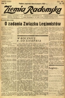 Ziemia Radomska, 1933, R. 6, nr 178