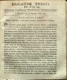 Dziennik Urzędowy Województwa Sandomierskiego, 1828, nr 24, dod. III