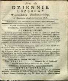 Dziennik Urzędowy Województwa Sandomierskiego, 1828, nr 25