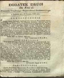Dziennik Urzędowy Województwa Sandomierskiego, 1828, nr 25, dod. II