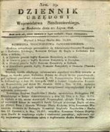Dziennik Urzędowy Województwa Sandomierskiego, 1828, nr 29