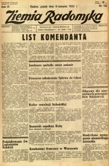 Ziemia Radomska, 1933, R. 6, nr 182