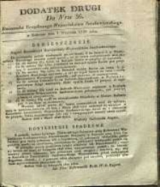 Dziennik Urzędowy Województwa Sandomierskiego, 1828, nr 36, dod. II