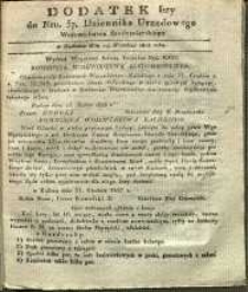Dziennik Urzędowy Województwa Sandomierskiego, 1828, nr 37, dod. I