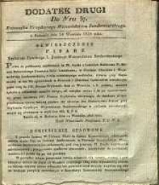 Dziennik Urzędowy Województwa Sandomierskiego, 1828, nr 37, dod. II