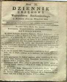 Dziennik Urzędowy Województwa Sandomierskiego, 1828, nr 38