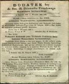 Dziennik Urzędowy Województwa Sandomierskiego, 1828, nr 38, dod. I