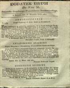 Dziennik Urzędowy Województwa Sandomierskiego, 1828, nr 38, dod. II