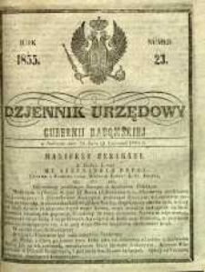 Dziennik Urzędowy Gubernii Radomskiej, 1855, nr 23