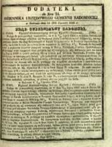 Dziennik Urzędowy Gubernii Radomskiej, 1855, nr 25, dod. I